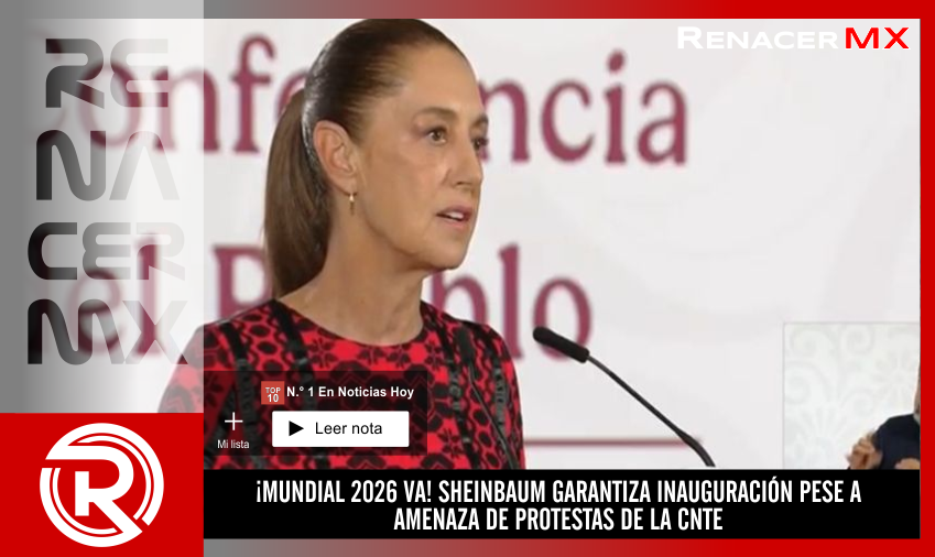 ¡MUNDIAL 2026 VA! SHEINBAUM GARANTIZA INAUGURACIÓN PESE A AMENAZA DE PROTESTAS&hellip;
