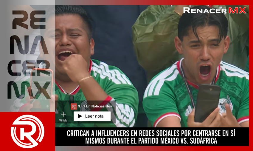 CRITICAN A INFLUENCERS EN REDES SOCIALES POR CENTRARSE EN SÍ MISMOS DURANTE EL PARTIDO&hellip;